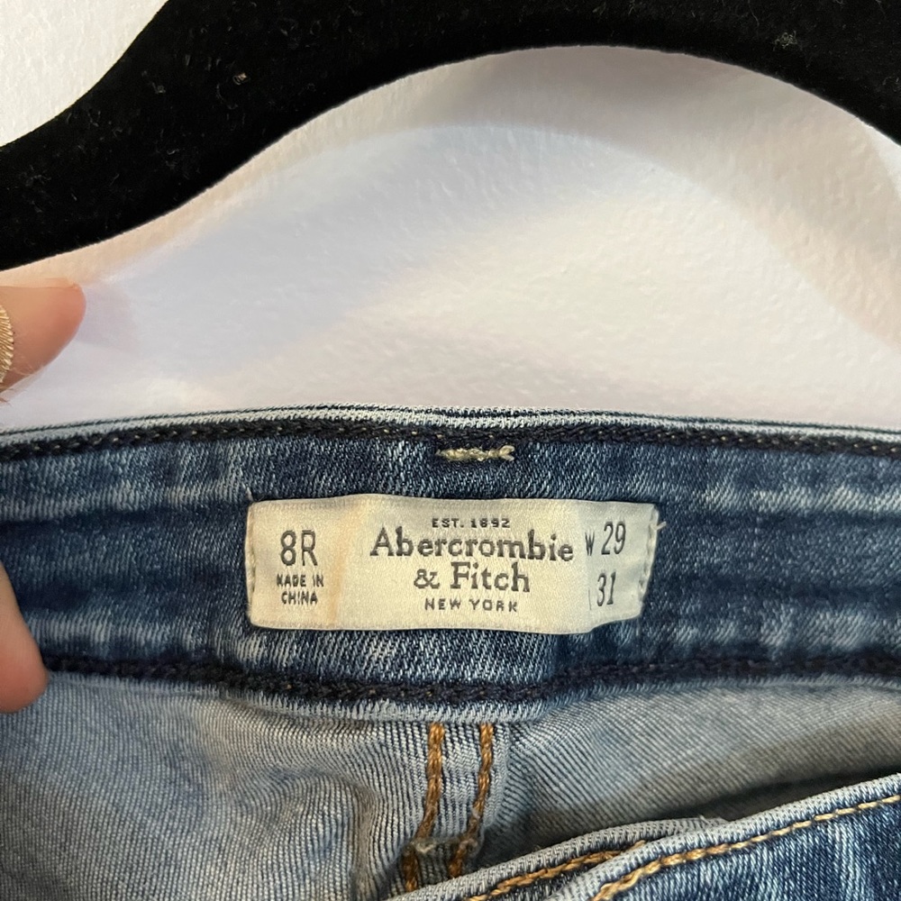 Abercrombie and Fitch, skinny blue jeans